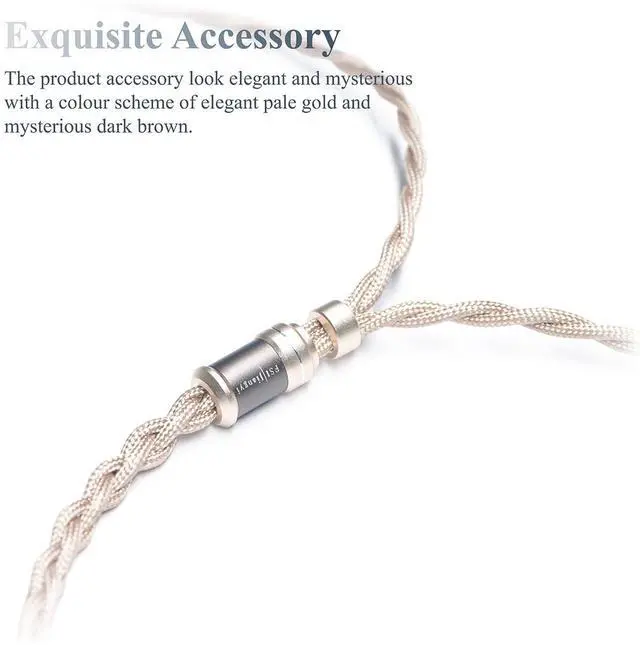 Alt view image 3 of 7 - 6N Single Crystal Copper IPX IEM Cable for IPX UE5 Pro UE6 Pro UE7 Pro UE11 Pro UE18+PRO UE350 UE250 UE150 UE Live UE RM UE RR 4.4mm Balanced Hi-Fi Earphone Upgrade Cable (3.5mm Plug)