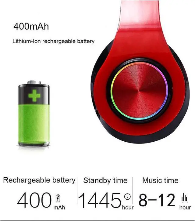 Alt view image 2 of 6 - Noise Cancelling Headphones Hi-Res Sound 10H Playtime Comfortable Fit Bluetooth Headphones