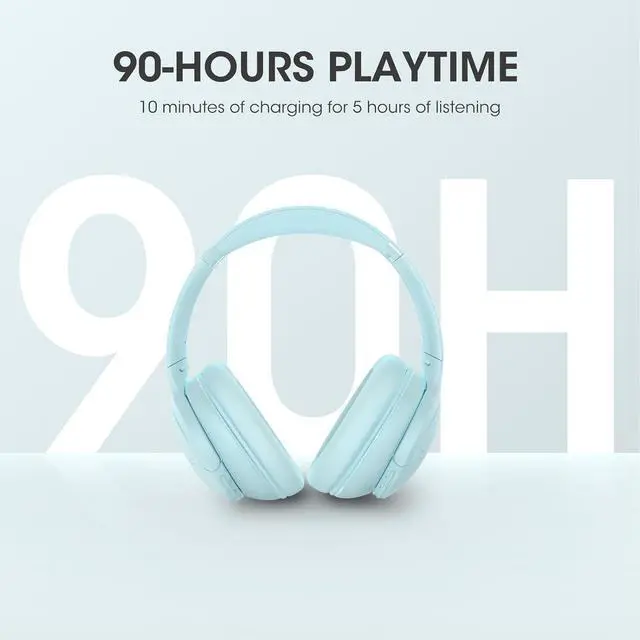 Alt view image 4 of 7 - DOQAUS Blutooth Headphones Over Ear Bluetooth Headphones (Life 4 + Life 4)