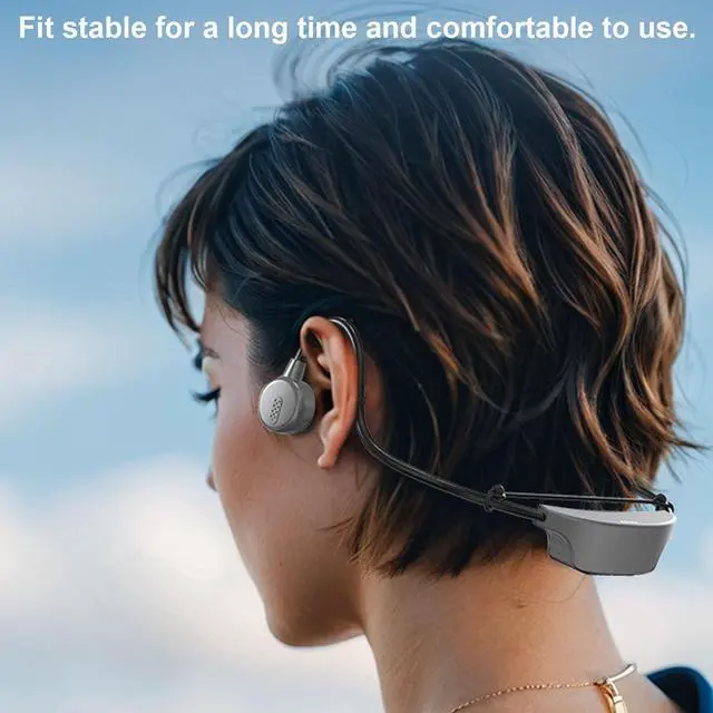 Alt view image 2 of 7 - FOSA Bone Conduction Sport Headphones, 16G MP3 Swimming Diving Headset, Immersive Sound for Cycling, Running, Fitness, with Sticker Pack (Gray)