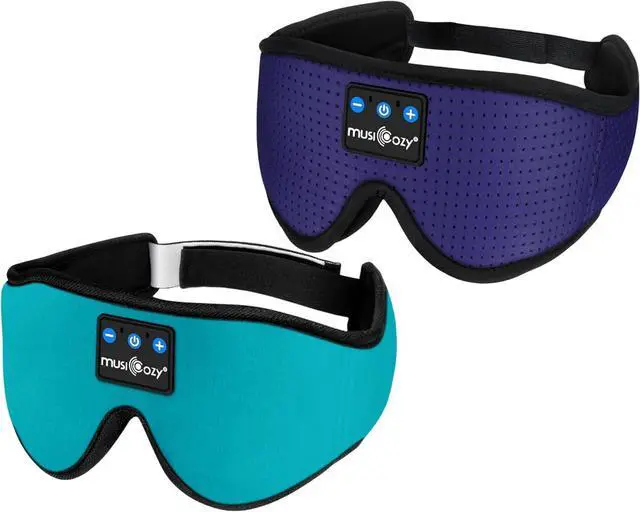Main image of MUSICOZY Sleep Headphones Bluetooth 5.4 Headband Breathable 3D Sleeping Headphones, Wireless Music Eye Mask Sleep Earbuds for Side Sleepers Office Air Travel Cool Tech Gadgets Unique Gifts, Pack of 2