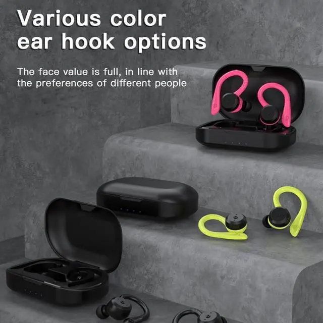 Alt view image 3 of 6 - Wireless Earbuds Bluetooth in Ear with Microphone,Bluetooth 5.3 IPX5 Waterproof Headsets for Workouts Running