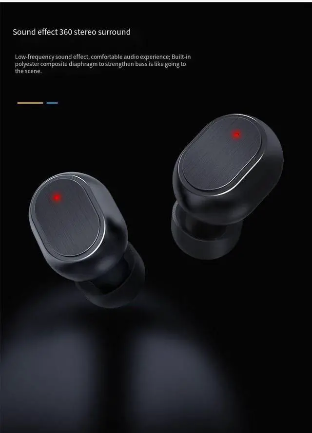 Alt view image 4 of 6 - Wireless Earbuds Bluetooth,Sports Earphones Deep Bass with Charging Case Headset,Phone Laptop PC TV Running Workout8(White)