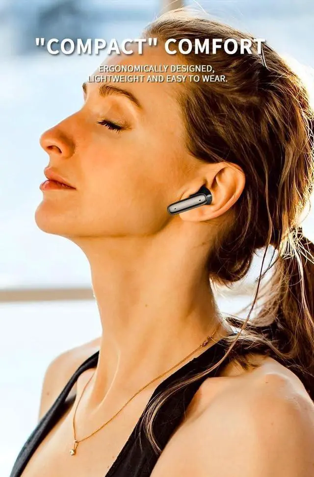 Alt view image 6 of 7 - Wireless Earbuds -Wireless Earbuds Bluetooth V5.3 Headphones,5-6 Hr Playtime Bass Stereo Sound Earphones, Sweatproof Touch Control Built in Mic in-Ear Earphones for Sport Workout Office