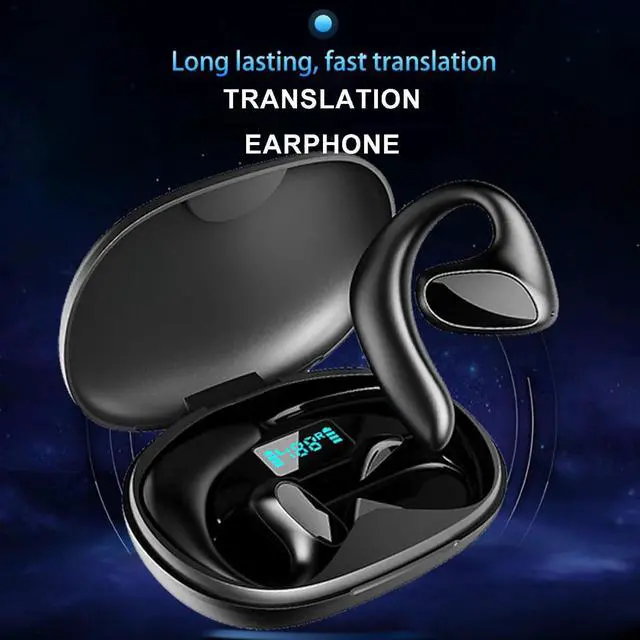 Alt view image 2 of 7 - Roostick Ailymur V2 Language Translators Earbuds, Keilani Talkease Earbud Translators, 144 Languages M8 Earbuds Real Time, (2*White)