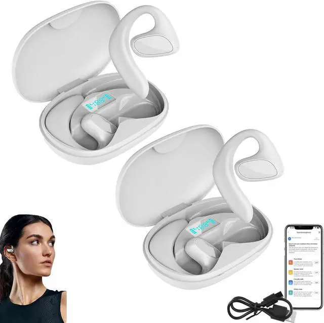 Main image of Roostick Ailymur V2 Language Translators Earbuds, Keilani Talkease Earbud Translators, 144 Languages M8 Earbuds Real Time, (2*White)