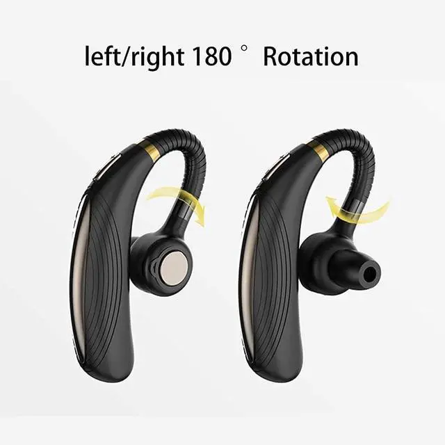 Alt view image 3 of 6 - Bluetooth Over-The-EarBluetooth Headphones, Noise Canceling Wireless Earbuds, IPX6 Waterproof Earphones, Ear Headset with Power Display & Wireless Charging Case for.(Black)