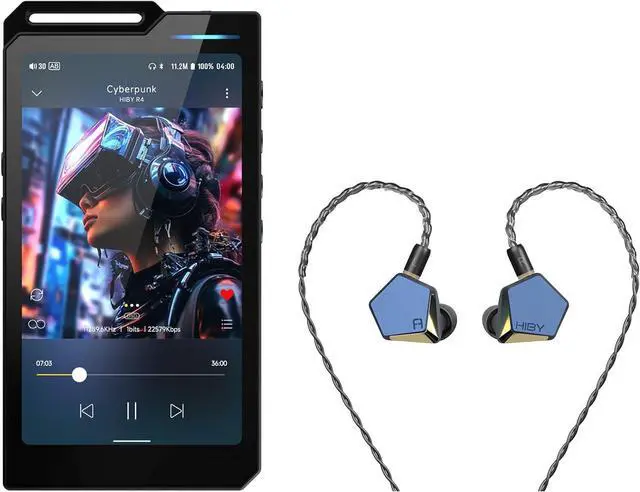 Main image of HiBy R4 mp3 & mp4 Players & HiBy x FAUDIO Project Ace HiFi IEMs