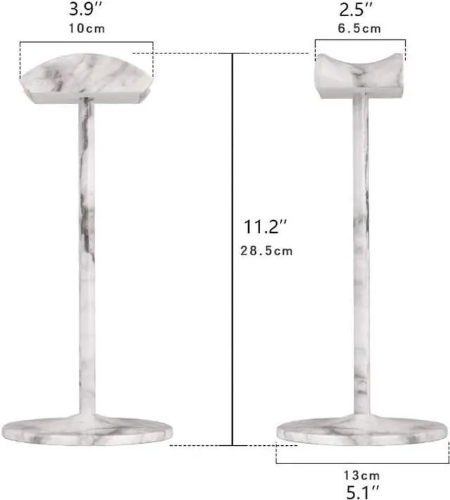 Alt view image 2 of 6 - Headphone Stand Headphone Holder Universal Headphones Stand Holder Gaming Headset Stand Earphone Display Rack Hanger Bracket for Over Ear Headsets Headset Stand Headset H