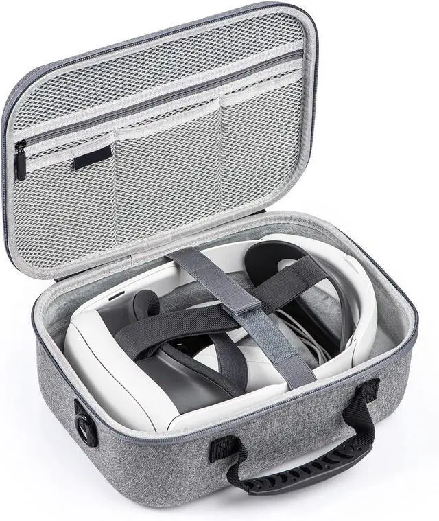 Alt view image 5 of 7 - Portable Travel Carrying Case For Quest3 Shockproof Storage Bag With Handle