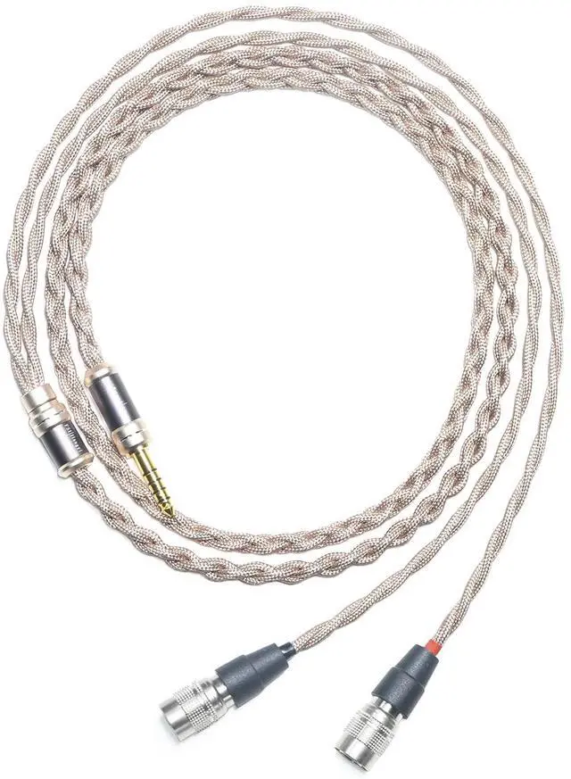 Main image of 6N Single Crystal Copper Headphone Cable for Dan Clark Audio/MrSpeakers AEON 2 Noire ETHER C Flow AEON 2 NOIRE X ETHER 2 STEALTH EXPANSE E3 4.4mm Balanced Hi-Fi Headphone Upgrade Cable (4Pin XLR Plug)