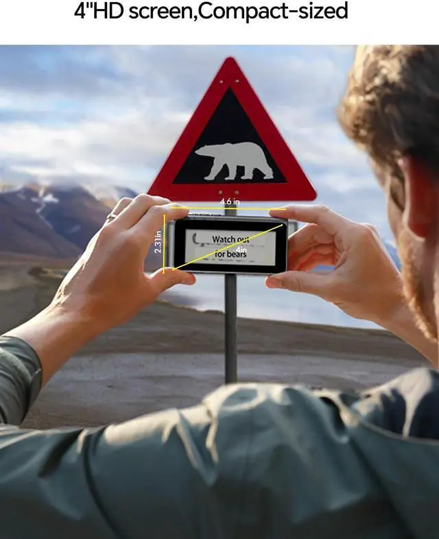 Alt view image 6 of 6 - Timekettle Fluentalk New T1 Translator Device Supports 40 Languages, 31+ Offline Language Pairs, Photo Translation, No WiFi Needed, 2-Year Global Data, 4" HD Screen for Travel