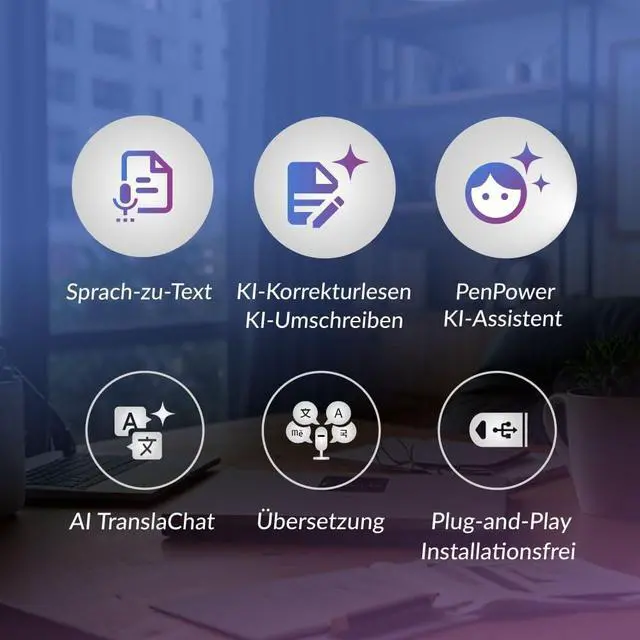 Alt view image 3 of 7 - AI VoiceWriter  Smart Dictation & AI Writing Assistant for Windows & Mac | USB Dongle & Mobile App for Voice Input, Proofreading, Rewriting & Multilingual Support