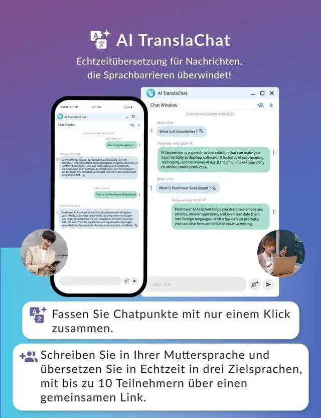 Alt view image 7 of 7 - AI VoiceWriter  Smart Dictation & AI Writing Assistant for Windows & Mac | USB Dongle & Mobile App for Voice Input, Proofreading, Rewriting & Multilingual Support