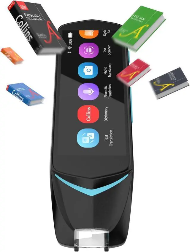 Main image of Dictionary Pen Collins Dictionaries Translation Reading Pen Scan Reader Pen 4, Including 7 Lauguages Dictionary, 112 Lauguages Translation