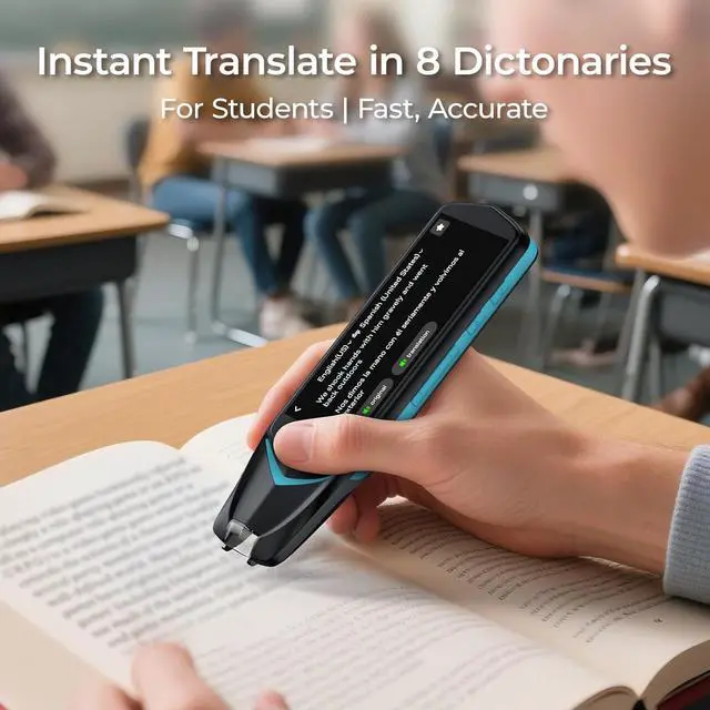 Alt view image 2 of 6 - Dictionary Pen Collins Dictionaries Translation Reading Pen Scan Reader Pen 4, Including 7 Lauguages Dictionary, 112 Lauguages Translation