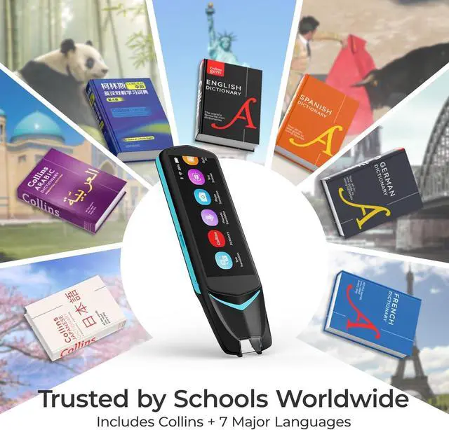 Alt view image 3 of 6 - Dictionary Pen Collins Dictionaries Translation Reading Pen Scan Reader Pen 4, Including 7 Lauguages Dictionary, 112 Lauguages Translation