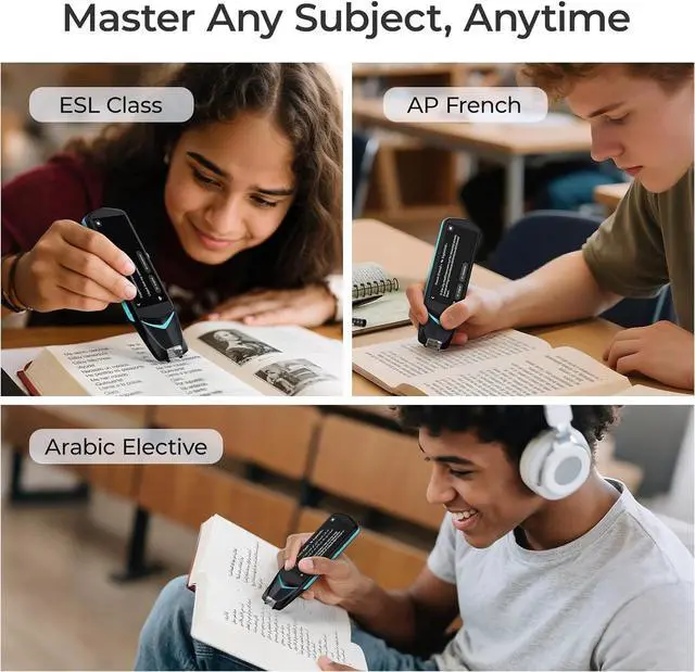 Alt view image 4 of 6 - Dictionary Pen Collins Dictionaries Translation Reading Pen Scan Reader Pen 4, Including 7 Lauguages Dictionary, 112 Lauguages Translation