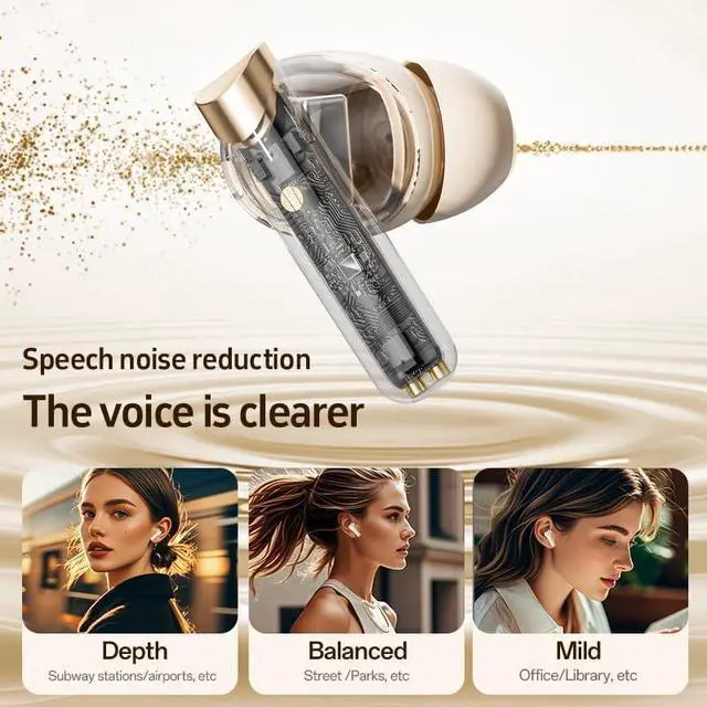 Alt view image 7 of 7 - AI Real-Time Translation Earbuds,Wireless Earbuds,144 Languages Ear Buds,Two-Way Translator Earbuds, Bluetooth Headphones, Ear pods Wireless,HD Sound Translating Earbuds for Travel, Business