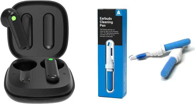 Main image of Timekettle WT2 Edge/W3 Translator Device-Bidirection Simultaneous Translation, Translator Earbuds with 40 Languages, Online Version, Black Bundle with 1 Earbuds Cleaning Pen