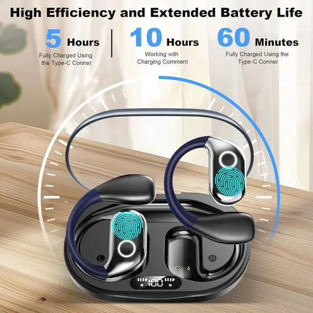 Alt view image 4 of 7 - AI Language Translation Earbuds, 144-Language Translator Earbuds Real Time Compatible with iOS & Android, Bluetooth 5.3 Headphones Translating Device for Travel and Business, Black