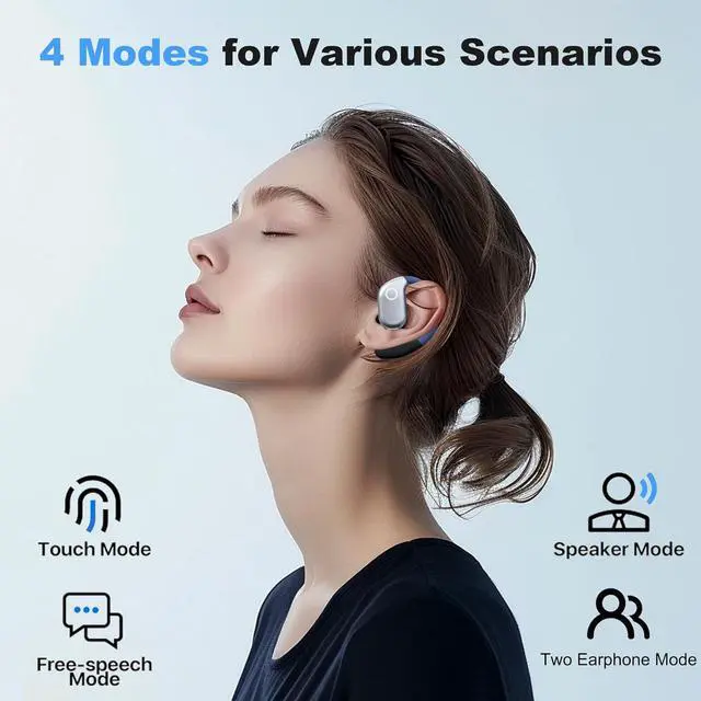 Alt view image 6 of 7 - AI Language Translation Earbuds, 144-Language Translator Earbuds Real Time Compatible with iOS & Android, Bluetooth 5.3 Headphones Translating Device for Travel and Business, Black
