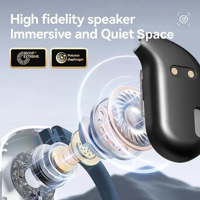 Alt view image 7 of 7 - AI Language Translation Earbuds, 144-Language Translator Earbuds Real Time Compatible with iOS & Android, Bluetooth 5.3 Headphones Translating Device for Travel and Business, Black