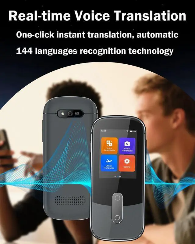 Alt view image 3 of 7 - Wooask Language Translator Device, AI Translator Device W09 No WiFi Needed, Two Way Real Time Translator with 144 Languages, Voice/Offline/Photo Translation for Travel, Business, Learning