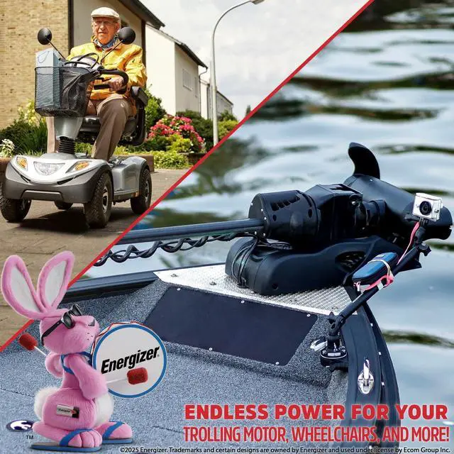 Alt view image 5 of 6 - Energizer EN55-12IT, 12 Volt 55 Amp Hr, Long Lasting Sealed Lead Acid AGM Rechargeable Battery Ideal for Use in Electric Scooters, Wheelchairs, Emergency Lighting, Backup Power, and More