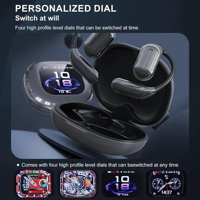 Alt view image 6 of 7 - AI Real-Time Translation Earbuds,Wireless Earbuds,144 Languages Ear Buds,Two-Way Translator Earbuds, Ear pods Wireless,HD Sound Bluetooth Translating Earbuds for Travel, Business,Learning (Grey B)