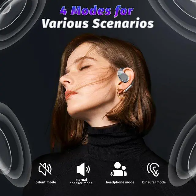 Alt view image 4 of 7 - Language AI Translator Earbuds Real-time: 3-in-1 Translation Earbuds Two-Way Translating Earbuds with 144 Languages & Accents, Watch Earphones fit iOS and Android for Travel and Business - Silver