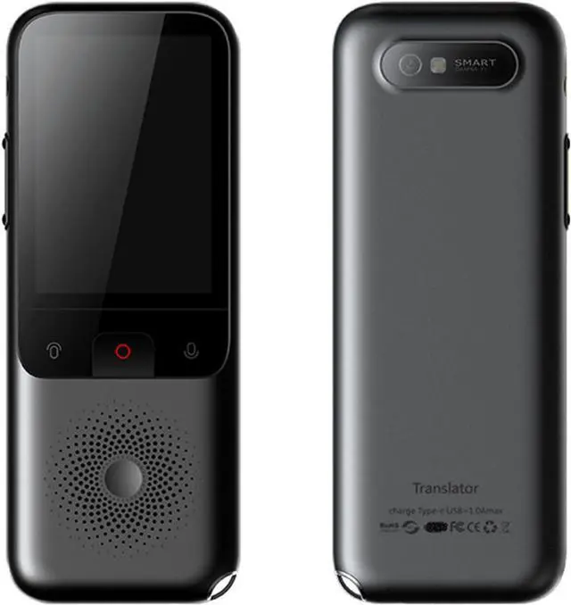 Main image of Docooler Portable Language Translator Device, Voice Interpreter with 134 Languages Voice, Translating 10 Offline Translation Recording Photo Translation for Travel Business Study Use