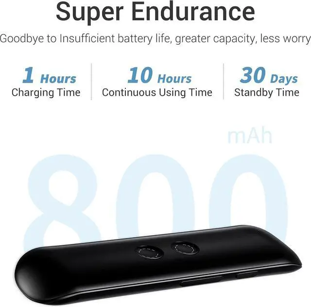 Alt view image 4 of 7 - Wooask G5 Pro Offline Language Translator Device | 138 Languages | Accurate Online and Offline Two Way AI Voice Translation for Travel Business Black