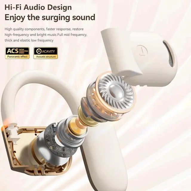 Alt view image 4 of 7 - AI Real-Time Translation Earbuds,Wireless Earbuds,144 Languages Ear Buds,Two-Way Translator Earbuds, Bluetooth Headphones, Ear pods Wireless,HD Sound Translating Earbuds for Travel (Skin-Colored)