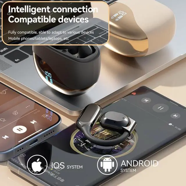 Alt view image 3 of 7 - AI Real-Time Translation Earbuds,Wireless Earbuds,144 Languages Ear Buds,Two-Way Translator Earbuds, Bluetooth Headphones, Ear pods Wireless,HD Sound Translating Earbuds for Travel (Skin-Colored)