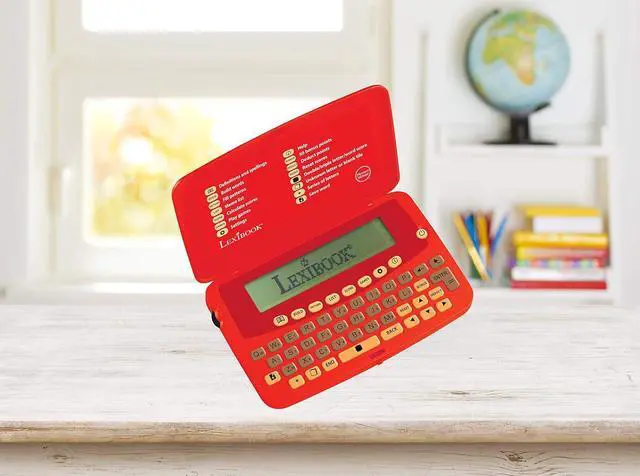 Alt view image 5 of 5 - Lexibook The official Scrabble Players Dictionary, practical, small and weightless format, Built-in jog dial on the left side, Optimize your score, Batterie, Red, SCF-428AUS