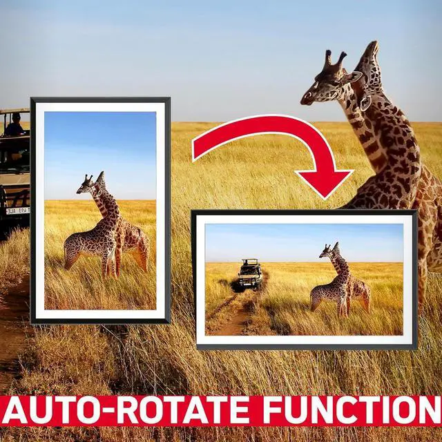 Alt view image 4 of 7 - AGFA Photo Connected Digital Photo Frame Realiview APF1560 Wi-Fi 15.6" LCD - Display Photos/Videos, Clock, Weather, Auto Rotation, 32GB Memory, FRAMEO iOS/Android App Included - Black