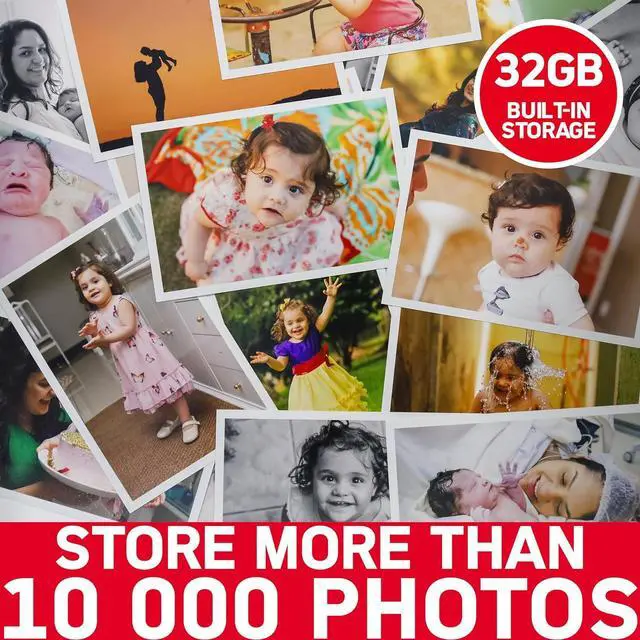 Alt view image 7 of 7 - AGFA Photo Connected Digital Photo Frame Realiview APF1560 Wi-Fi 15.6" LCD - Display Photos/Videos, Clock, Weather, Auto Rotation, 32GB Memory, FRAMEO iOS/Android App Included - Black