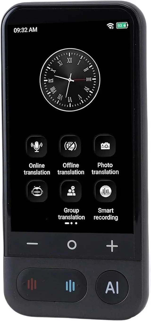 Main image of Language Translator Device, 4in Touch Screen WiFi Two Way AI Voice Translation with 139 Online 20 Offline Languages, Photo Translation, Translator Device for Business