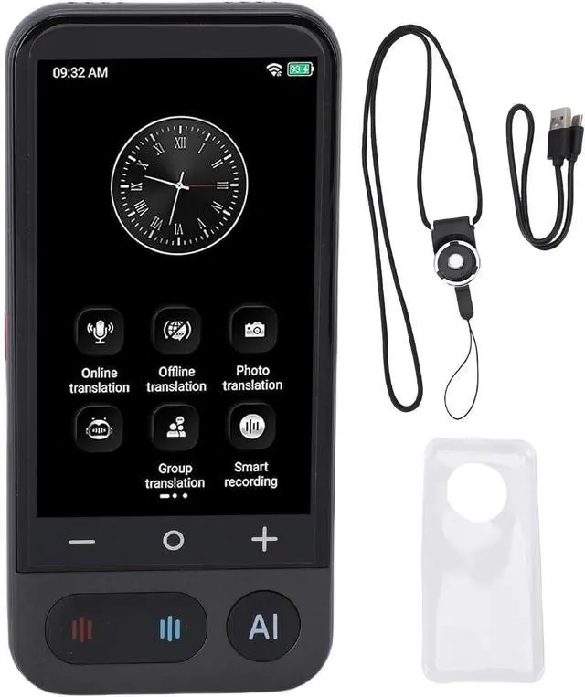 Alt view image 6 of 7 - Language Translator Device, 4in Touch Screen WiFi Two Way AI Voice Translation with 139 Online 20 Offline Languages, Photo Translation, Translator Device for Business