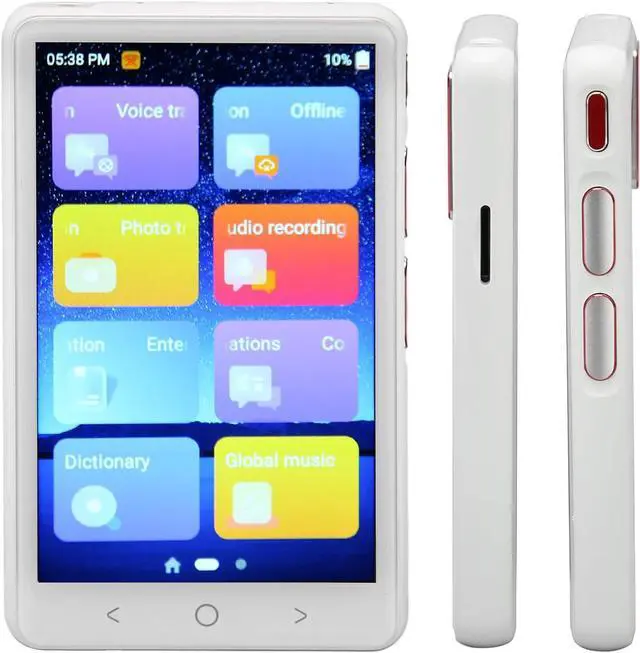 Alt view image 6 of 7 - Smart Translator, 4in IPS Screen Offline Wi MP3 Mode Portable Smart Voice Translation Device, 2 Way Language Translator, 135 Languages Voice Photo Translation (White)