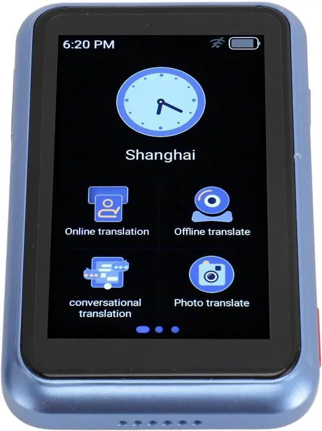 Alt view image 3 of 7 - Language Translator Device, 3.0inch Touchscreen 138 Languages High Accuracy Smart HD Noise Reduction AI Voice Translator with YNMT Neural Network Translation, 74 Online Photo