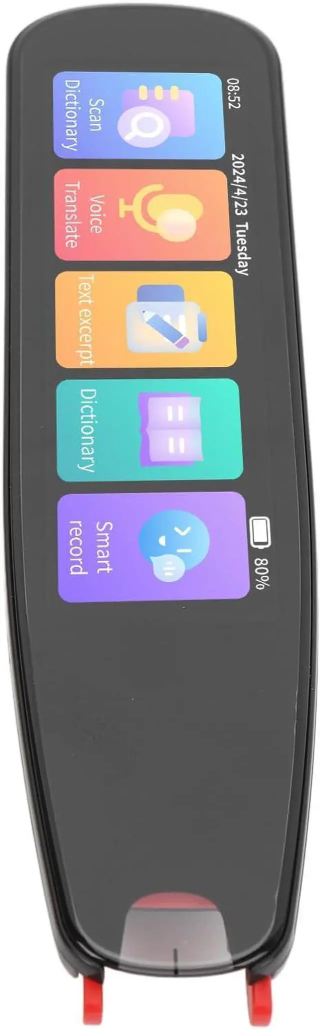 Alt view image 4 of 7 - Scan Translator Pen, 2 Way Instant Voice Translation Pen with 135 Language, Offline OCR Digital Reading Pen, 4 Inch Touchscreen Text to Speech Reader Pen for Learning Meetings