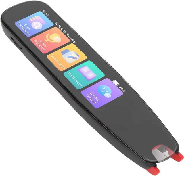 Alt view image 5 of 7 - Scan Translator Pen, 2 Way Instant Voice Translation Pen with 135 Language, Offline OCR Digital Reading Pen, 4 Inch Touchscreen Text to Speech Reader Pen for Learning Meetings