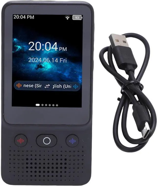 Alt view image 6 of 7 - Language Translator Device, 2 Way Real Time Smart Voice Translator 138 Languages 1GB + 8GB with 3.0 Inch Touchscreen WiFi Bluetooth for ChatGPT