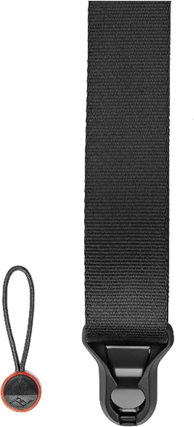 Main image of Peak Design Slide Lite Camera Strap, Black, Configurable as a Sling, Neck or Shoulder Strap, Quick Release and Connection, Smooth and Grippy Side, Camera Straps for Photographers, 200 lb Capacity