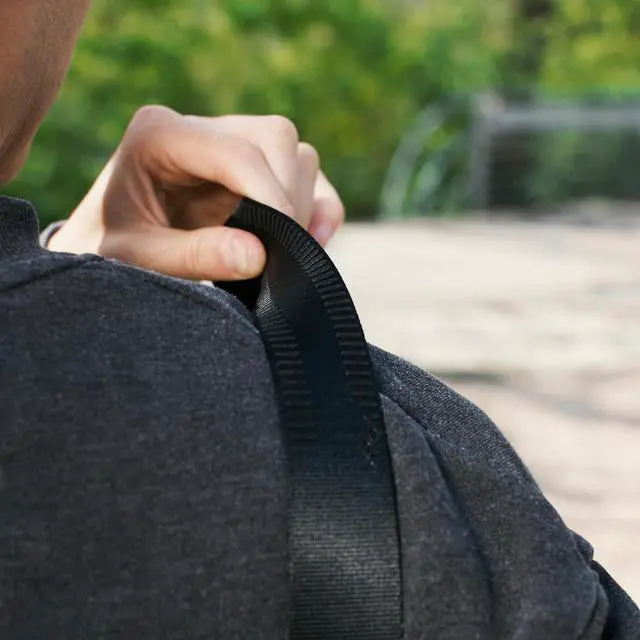 Alt view image 6 of 6 - Peak Design Slide Lite Camera Strap, Black, Configurable as a Sling, Neck or Shoulder Strap, Quick Release and Connection, Smooth and Grippy Side, Camera Straps for Photographers, 200 lb Capacity
