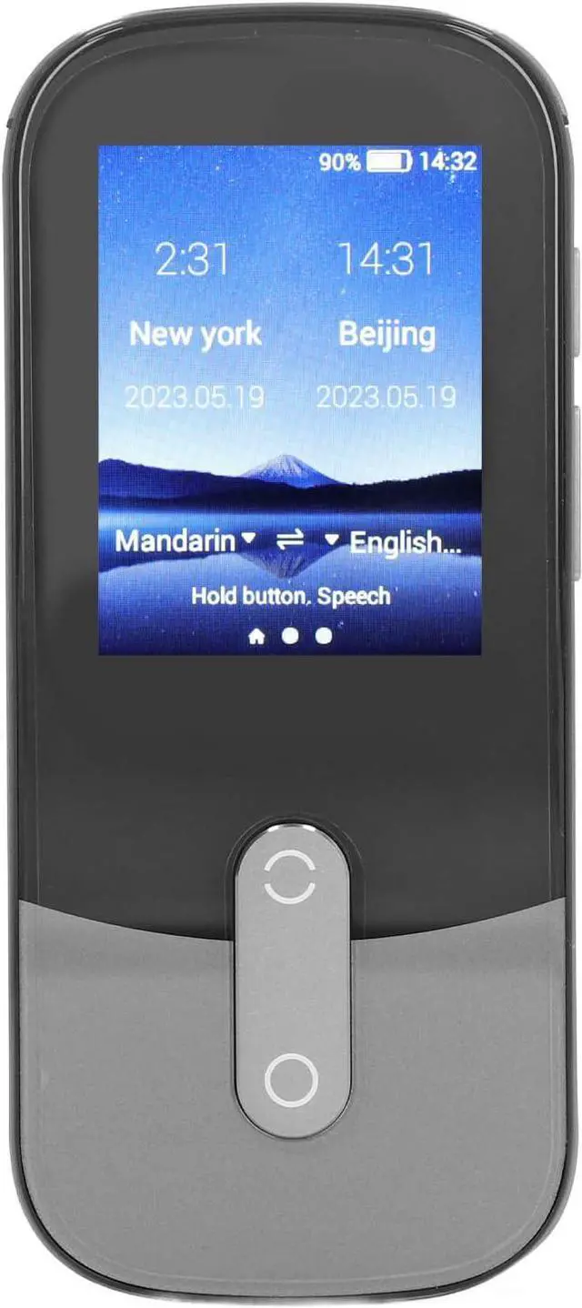 Main image of Language Translation Device, Grey 119 Languages Supported Translator for Travel Business Learning, Ag8wbnu45o