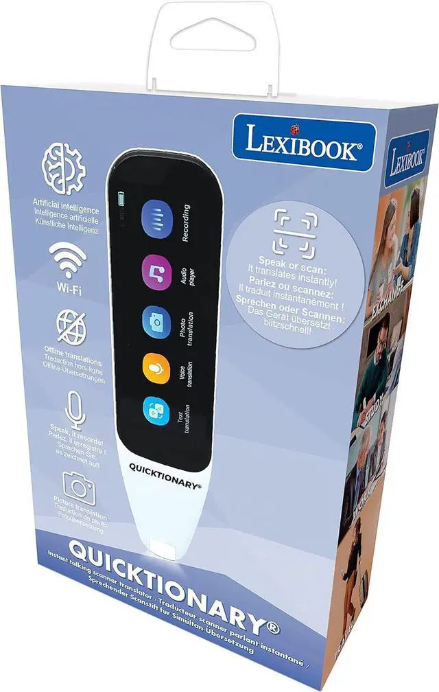 Alt view image 3 of 6 - Lexibook Quicktionary - 112 Languages Instant Talking Translator, Photo, Scan & Oral Translation, Professional & Travel Multilingual Talking Translator - NTL4000