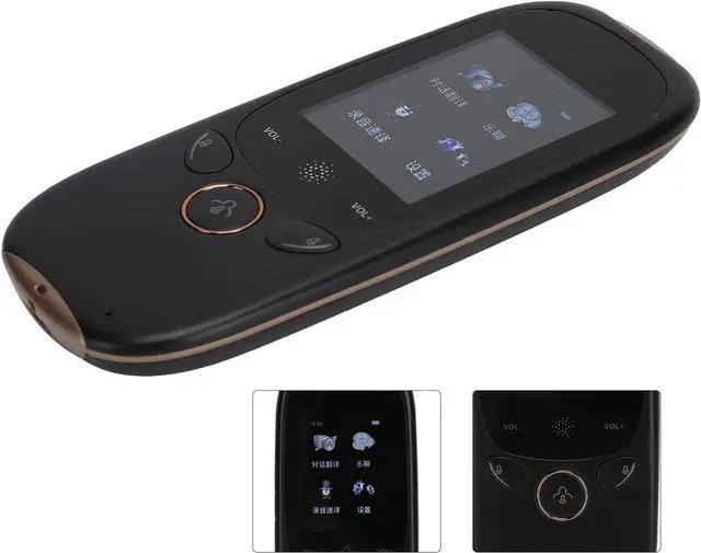 Alt view image 2 of 7 - K1 Smart Voice Translator 45 Languages 2.0 Inch Touch Screen Translation Machine 4.0BT WiFi Long Battery Life Mini (Black)